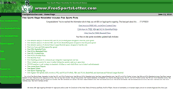 Desktop Screenshot of freesportsletter.com